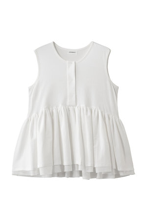 アダワス/ADAWASのドライ コットン ジャージー ペプラム Tシャツ(110100/110101)