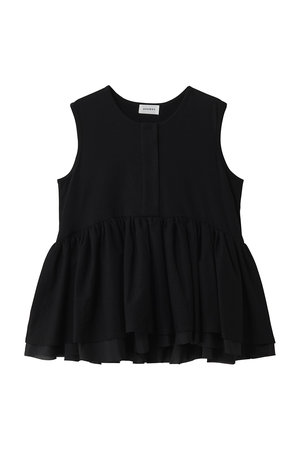 アダワス/ADAWASのドライ コットン ジャージー ペプラム Tシャツ(110100/110101)