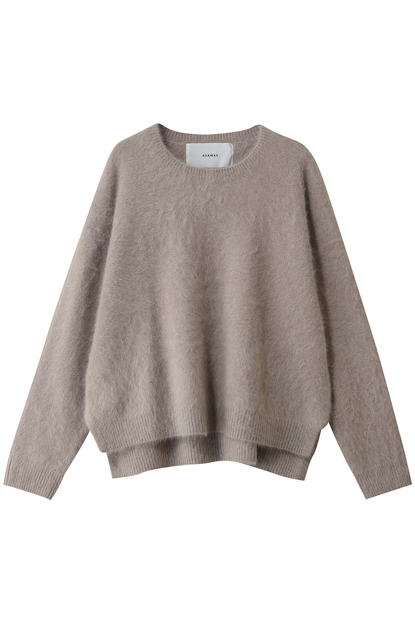 ADAWAS フォックス カシミヤセーター (トープ, ONE SIZE) アダワス ELLE SHOP