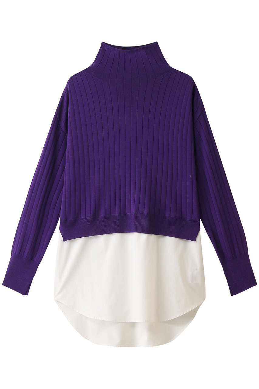 SALE 【40%OFF】 ADAWAS アダワス レイヤードリブニット パープル