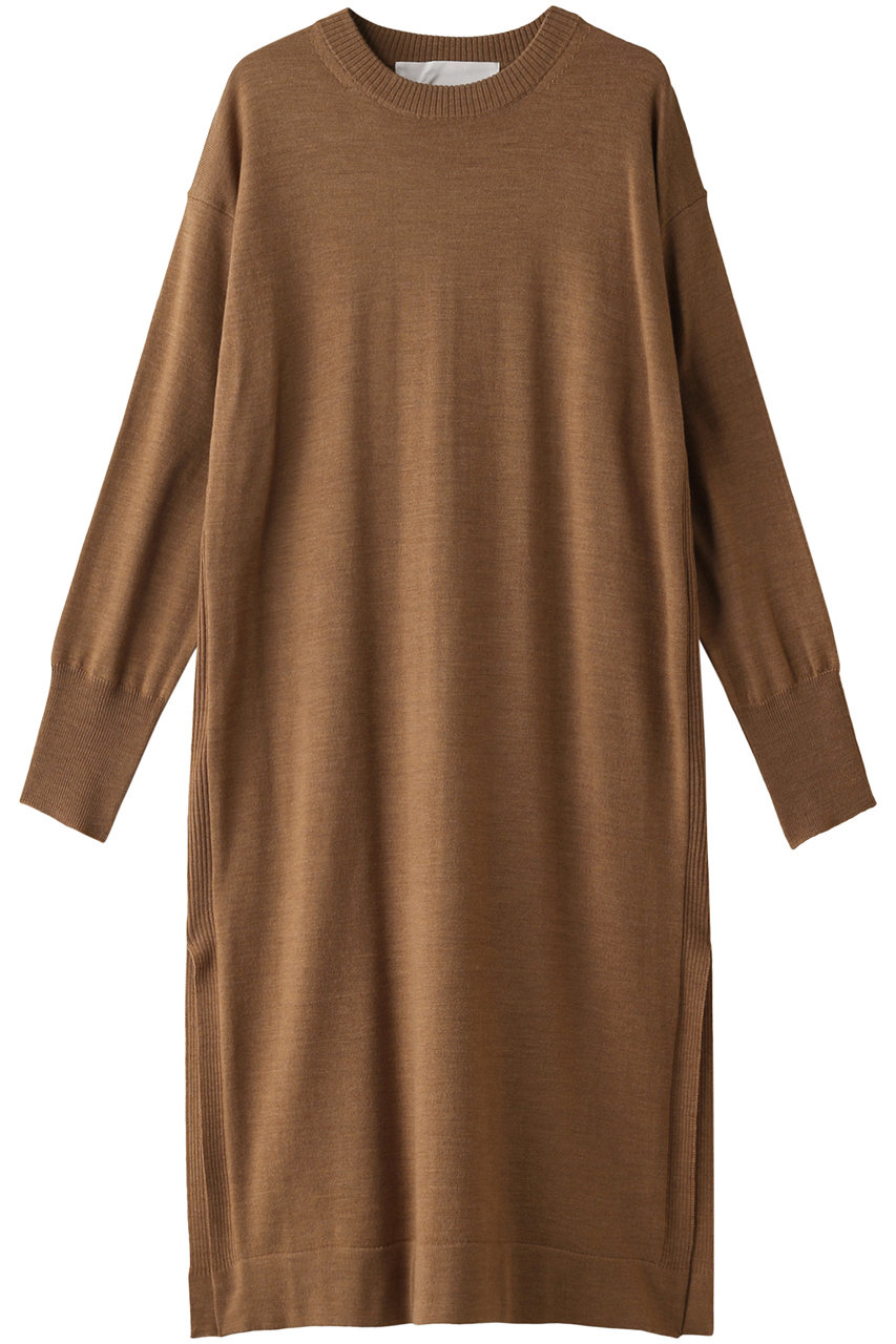 SALE 【50%OFF】 ADAWAS アダワス ウールニットドレス キャメル