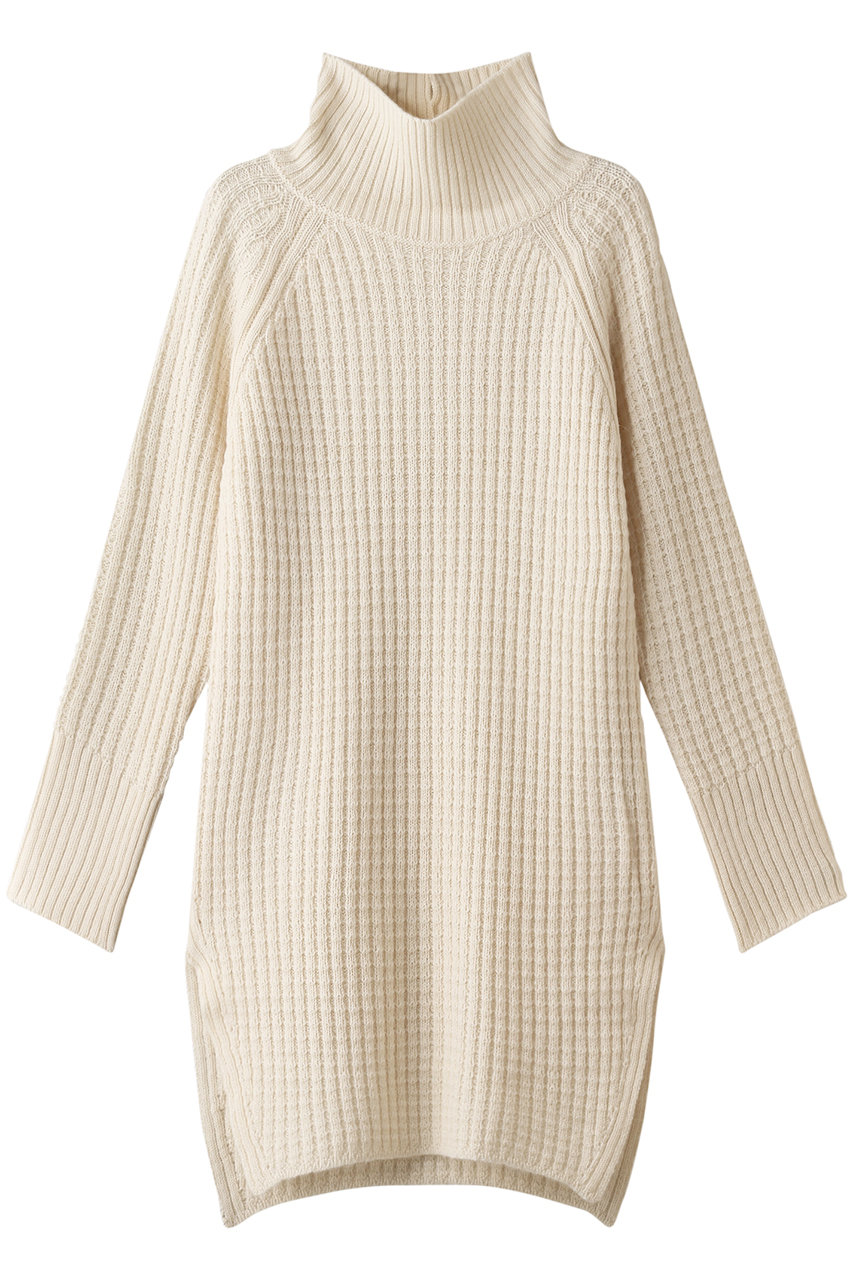 SALE 【50%OFF】 ADAWAS アダワス アルパカブレンドワッフルチュニック スノー