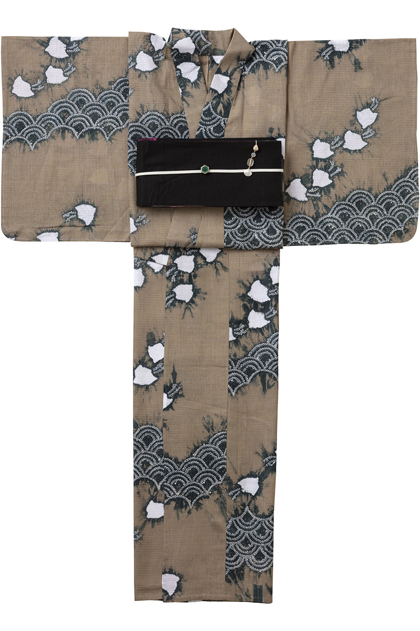 【つゆくさ】有松絞り浴衣 波に千鳥