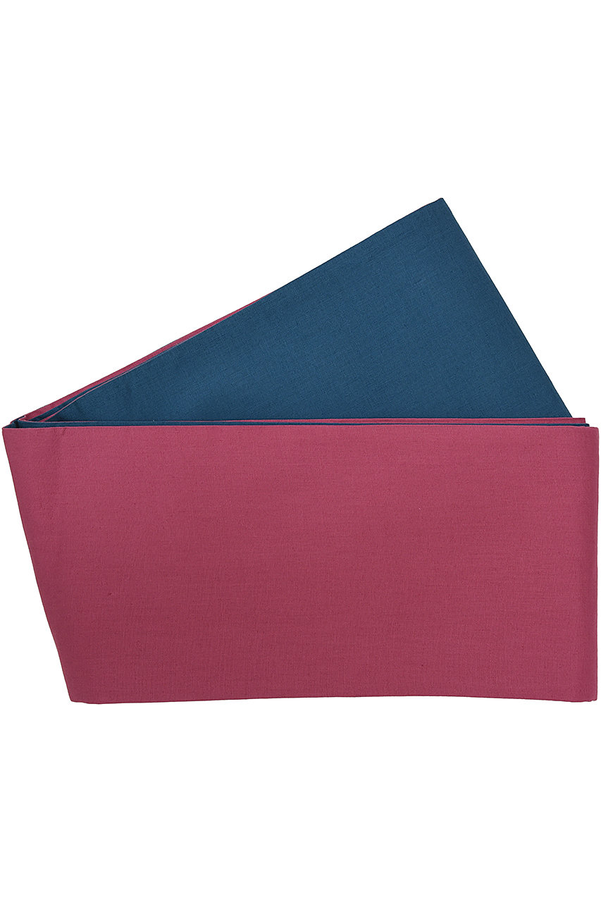 【つゆくさ】綿麻 リバーシブル 半幅帯