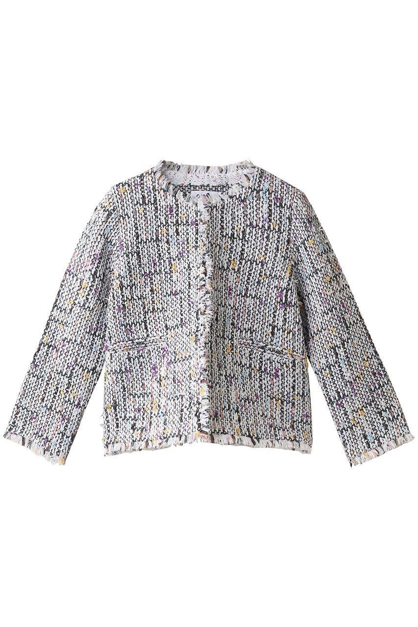 SALE 【40%OFF】 COOHEM コーヘン SPRING AIR TWEED ジャケット ホワイト