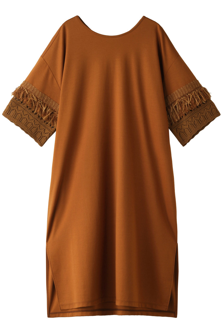 SALE 【40%OFF】 COOHEM コーヘン KNIT DETAIL T-SHIRT ワンピース キャメル