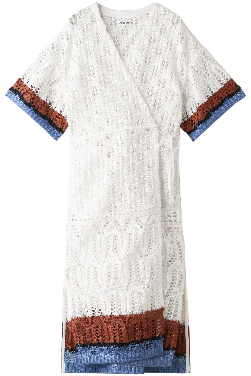 SALE 【50%OFF】 COOHEM コーヘン SUMMER LACY KNIT ワンピース ホワイト