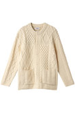 ARAN PATCHWORK KNIT カーディガン