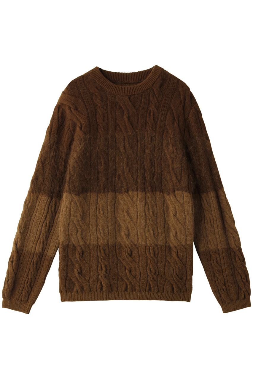 SALE 【40%OFF】 COOHEM コーヘン 【UNISEX】ANIMAL GRADATION プルオーバー ブラウン