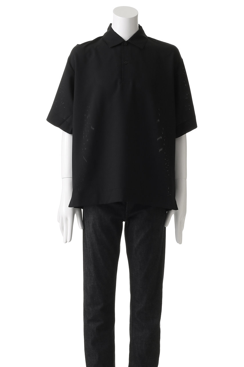 n.hoolywood big BLACK ポロシャツ　36 N.HOOLYWOOD - POLO SHIRT (BLACK) / ポロシャツ （ブラック