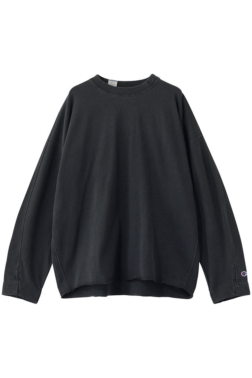 N.ハリウッド/N.HOOLYWOODの【MEN】【EXCANGE SERVICE × Champion】リバーシブル ドルマン スウェットシャツ(チャコール/C8-D411)