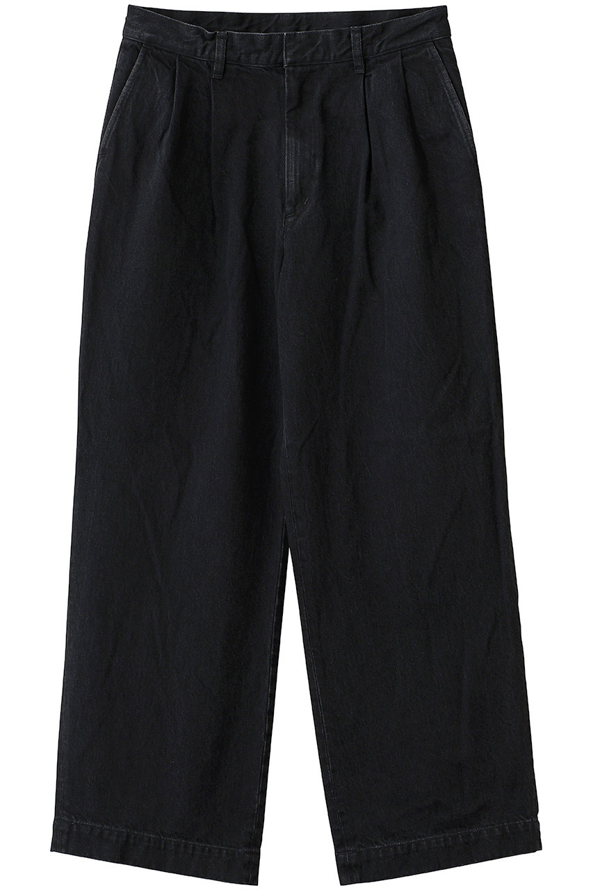 N.HOOLYWOOD 【MEN】【COMPILE】2タック デニム パンツ (ブラック, 36) N.ハリウッド ELLE SHOP