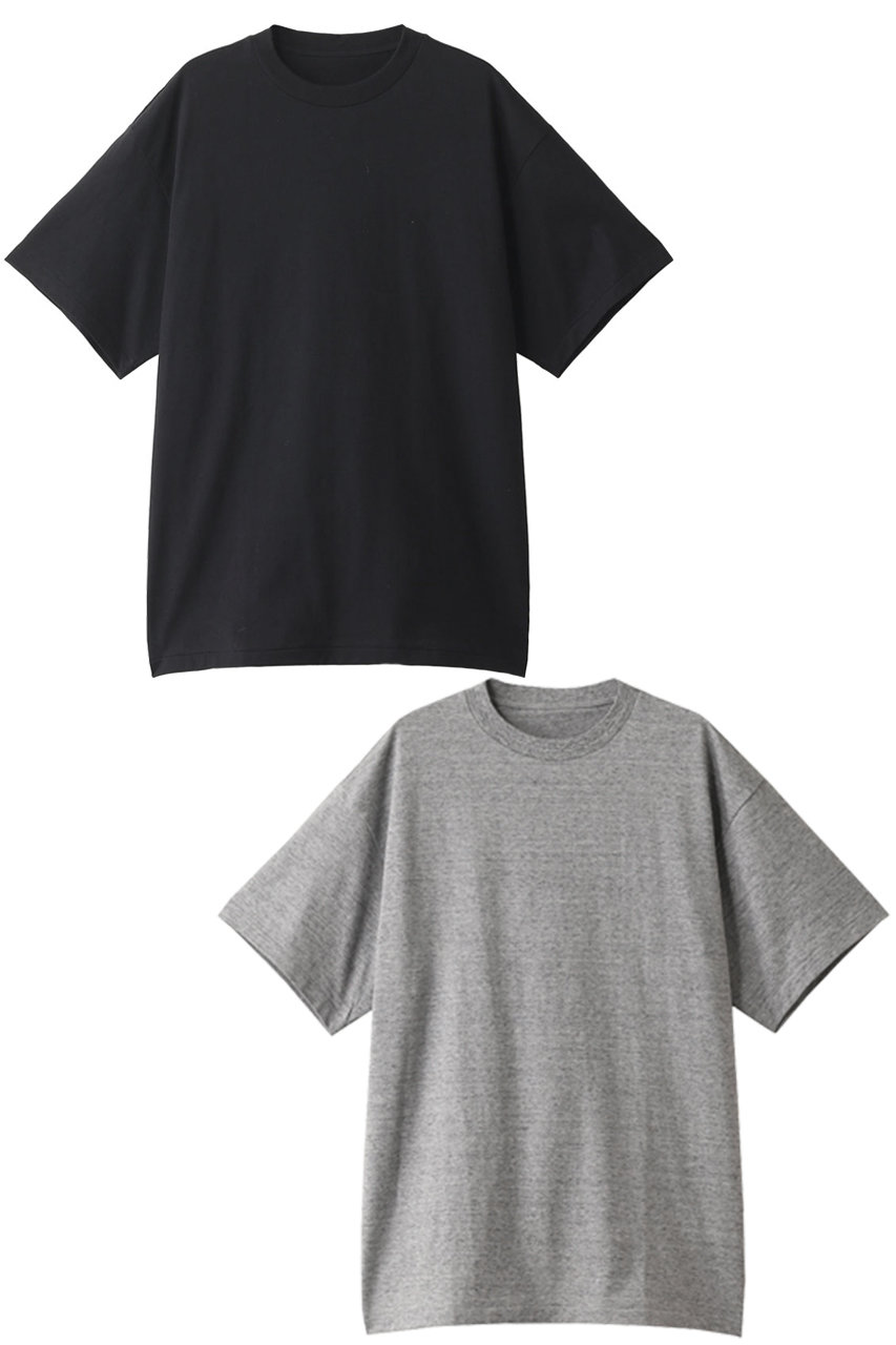 N.HOOLYWOOD N.ハリウッド メンズ（MENS）コットンTシャツ ブラック/トップグレー