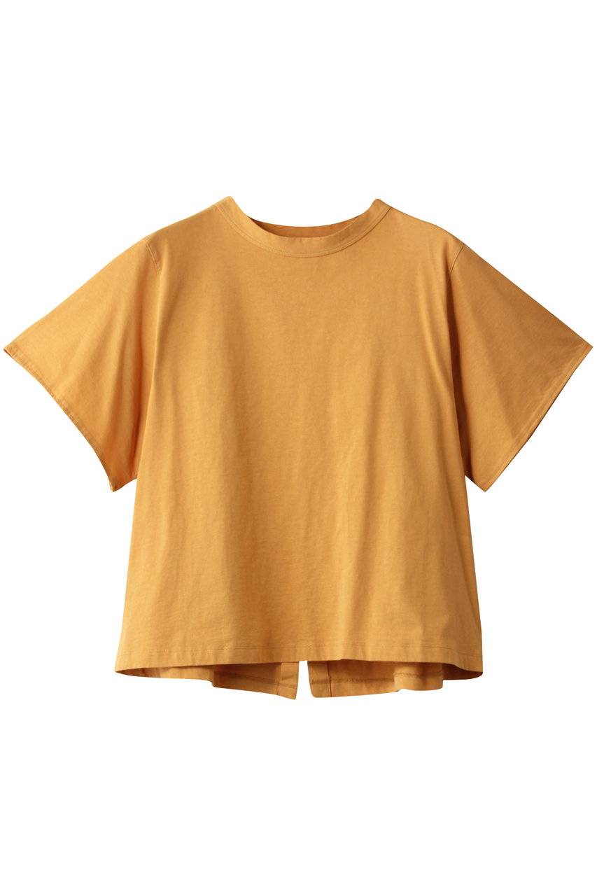 フォルテ フォルテ/forte_forteのコットンバックレイヤードデザインTシャツ(イエロー/873-14400)