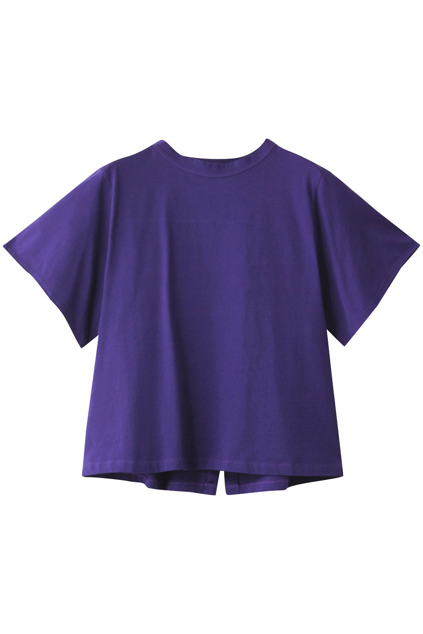 フォルテ フォルテ/forte_forteのコットンバックレイヤードデザインTシャツ(ネイビー/873-14400)