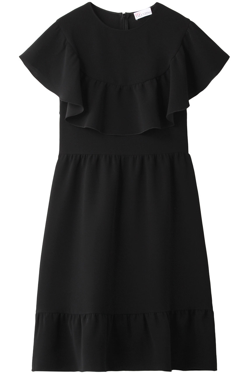 RED VALENTINO レッド ヴァレンティノ ソフトラッフルドレス ブラック