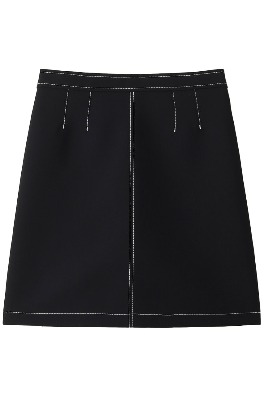 SALE 【50%OFF】 RED VALENTINO レッド ヴァレンティノ ホワイトステッチミニスカート ネロ