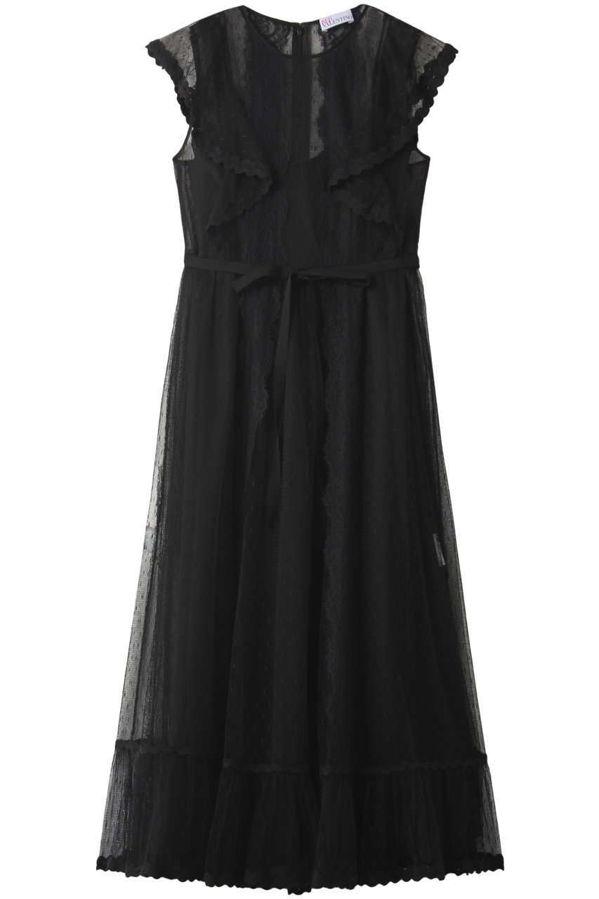 SALE 【40%OFF】 RED VALENTINO レッド ヴァレンティノ レース刺繍ドレス ブラック