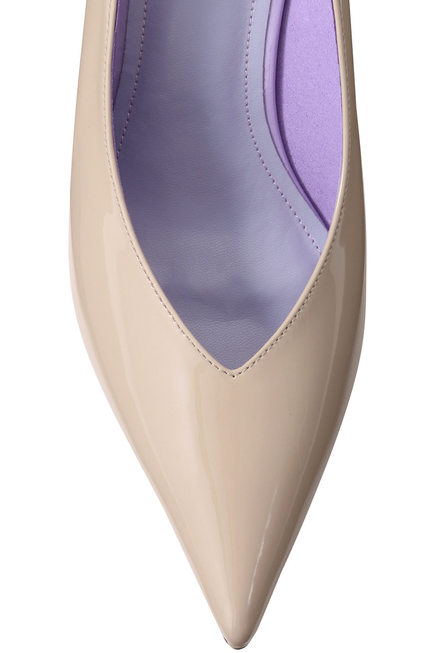 Daniella Gemma ダニエラ ジェマ スリングバックバイカラーパンプス ベージュエナメル の通販 Elleshop エル ショップ