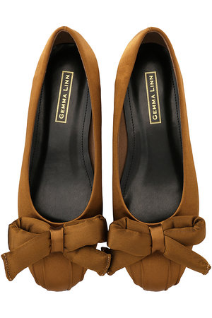 ダニエラ＆ジェマ/Daniella & GEMMAの【AKIKO KIZU×Daniella & GEMMA】 パファーリボンバレエシューズ(130400/130402)