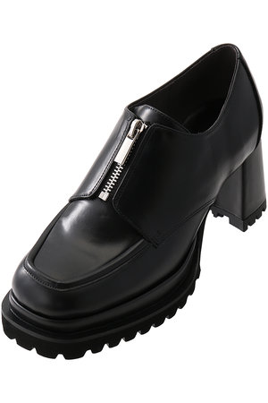 Offen パール付きフラットシューズ 黒 Offen パール付きブラックフラットシューズ Offen(オッフェン