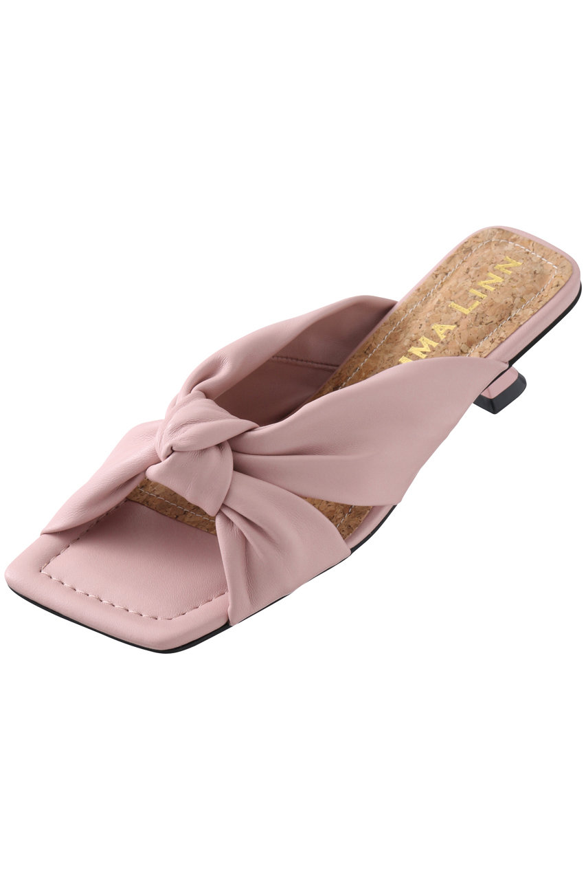 Daniella & GEMMA 結びリボンミュールサンダル (ピンク, 39(24.5)) ダニエラ&ジェマ ELLE SHOP Daniella & GEMMA 結びリボンミュールサンダル (ピンク, 39(24.5)) ダニエラ&ジェマ ELLE SHOP