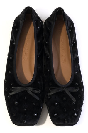 ダニエラ＆ジェマ/Daniella & GEMMAのスクエアビジューバレエ(130400/130402)