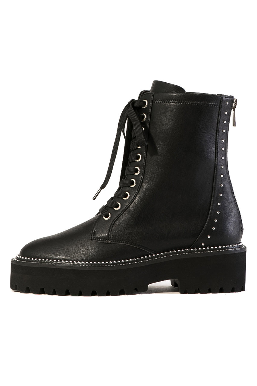 Daniella & GEMMA 【レイン対応】レースアップボリュームソールブーツ (ブラック, 36(23.0)) ダニエラ&ジェマ ELLE SHOP Daniella & GEMMA 【レイン対応】レースアップボリュームソールブーツ (ブラック, 36(23.0)) ダニエラ&ジェマ ELLE SHOP
