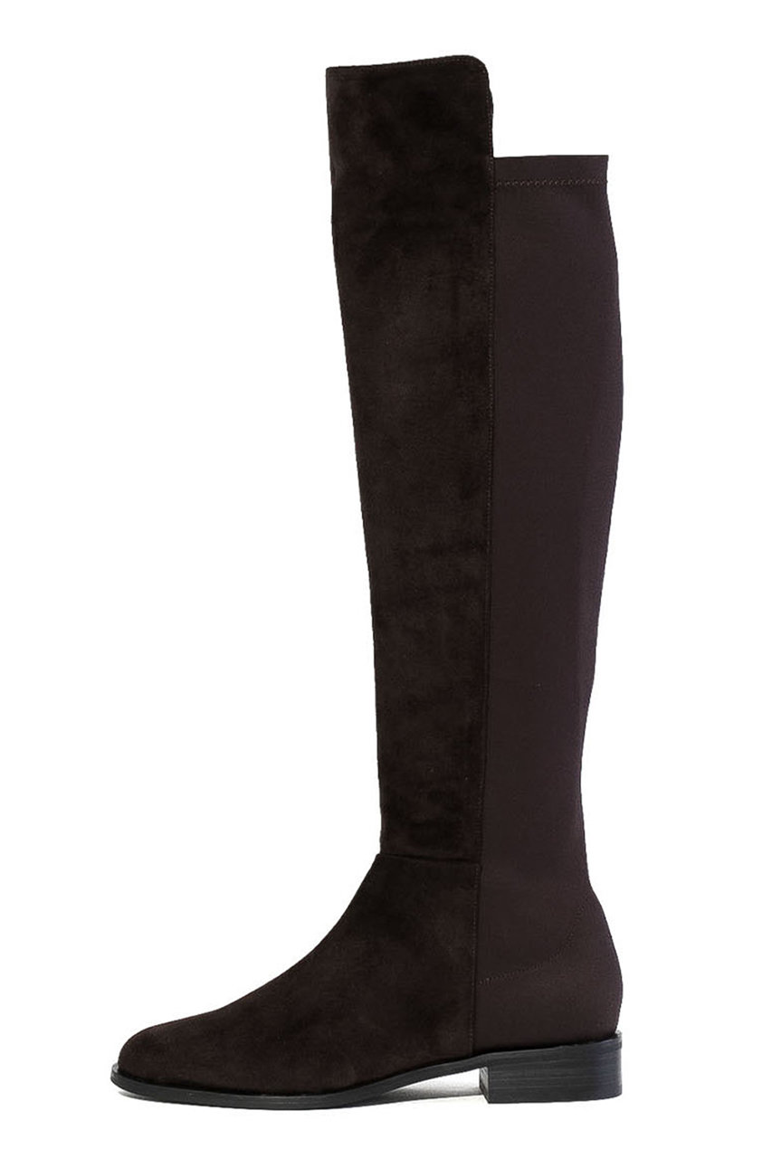 ダニエラ＆ジェマ/Daniella & GEMMAの【AKIKO KIZU×Daniella and GEMMA】バックストレッチニーハイブーツ(ダークブラウンスエード/GE25660)