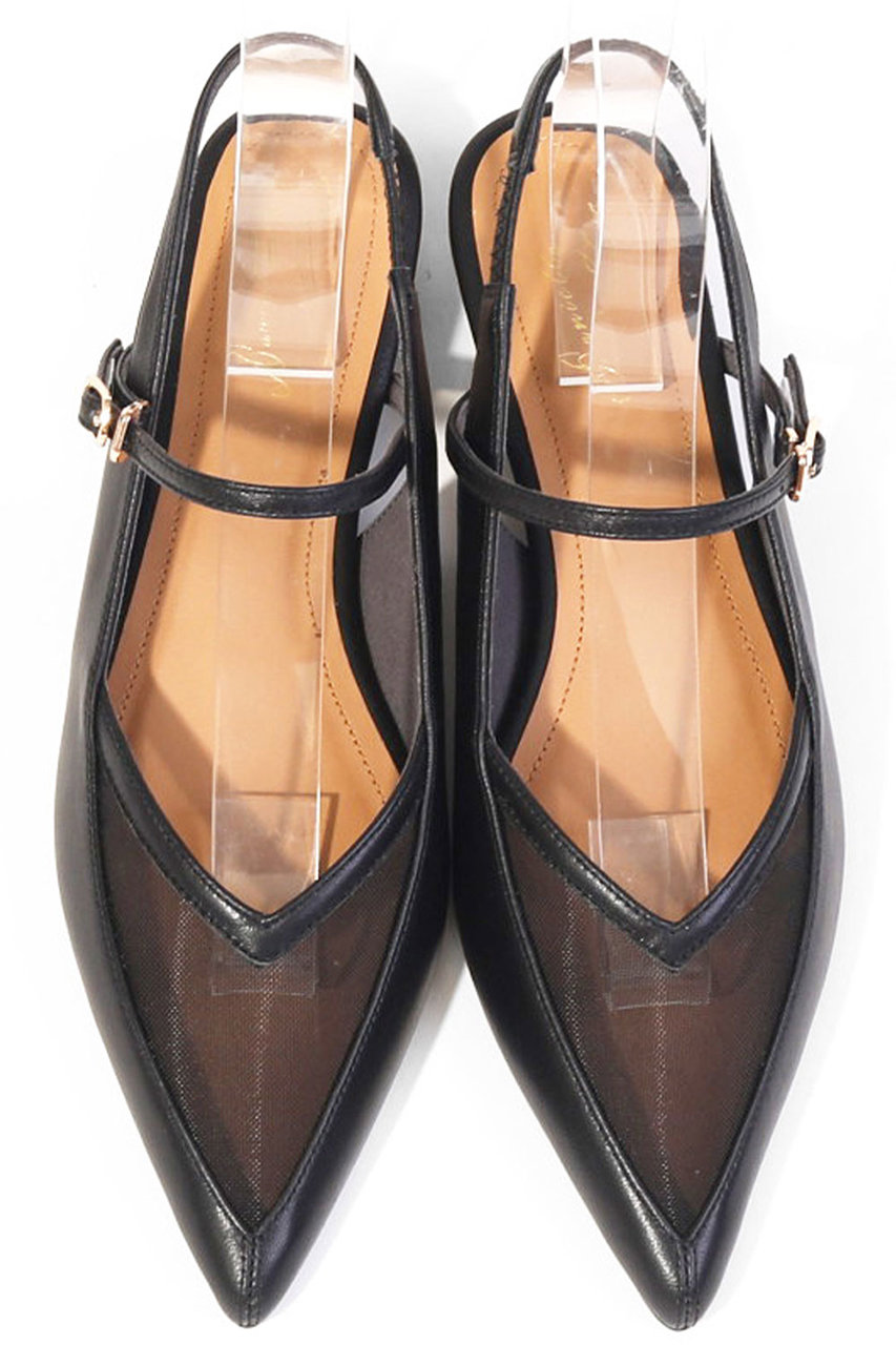 ダニエラ＆ジェマ/Daniella & GEMMAの【予約販売】ポインテッドスリングバックパンプス(ブラック/DA26262)