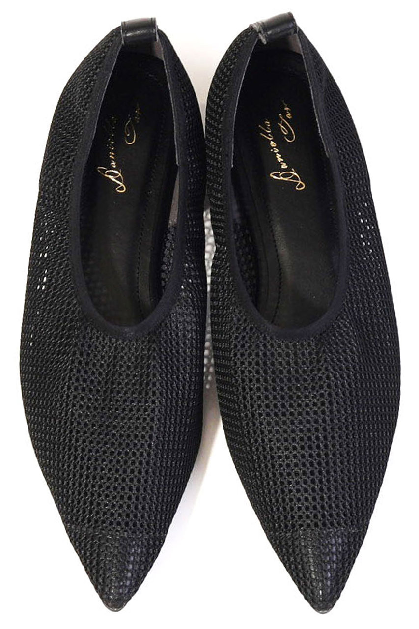 ダニエラ＆ジェマ/Daniella & GEMMAのポインテッドメッシュパンプス(ブラック/DA26163)