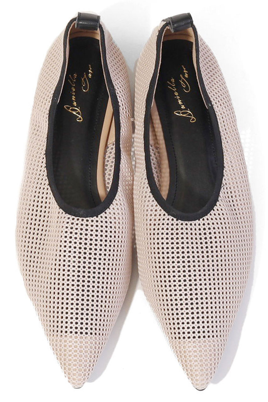 ダニエラ＆ジェマ/Daniella & GEMMAのポインテッドメッシュパンプス(ベージュ/DA26163)