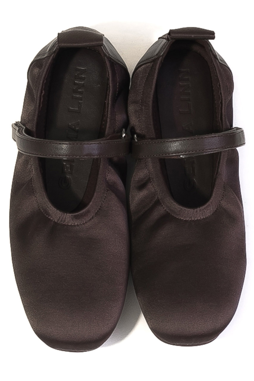 ダニエラ＆ジェマ/Daniella & GEMMAの【予約販売】ベルクロスニーカーバレエシューズ(ダークブラウン/GE26470)