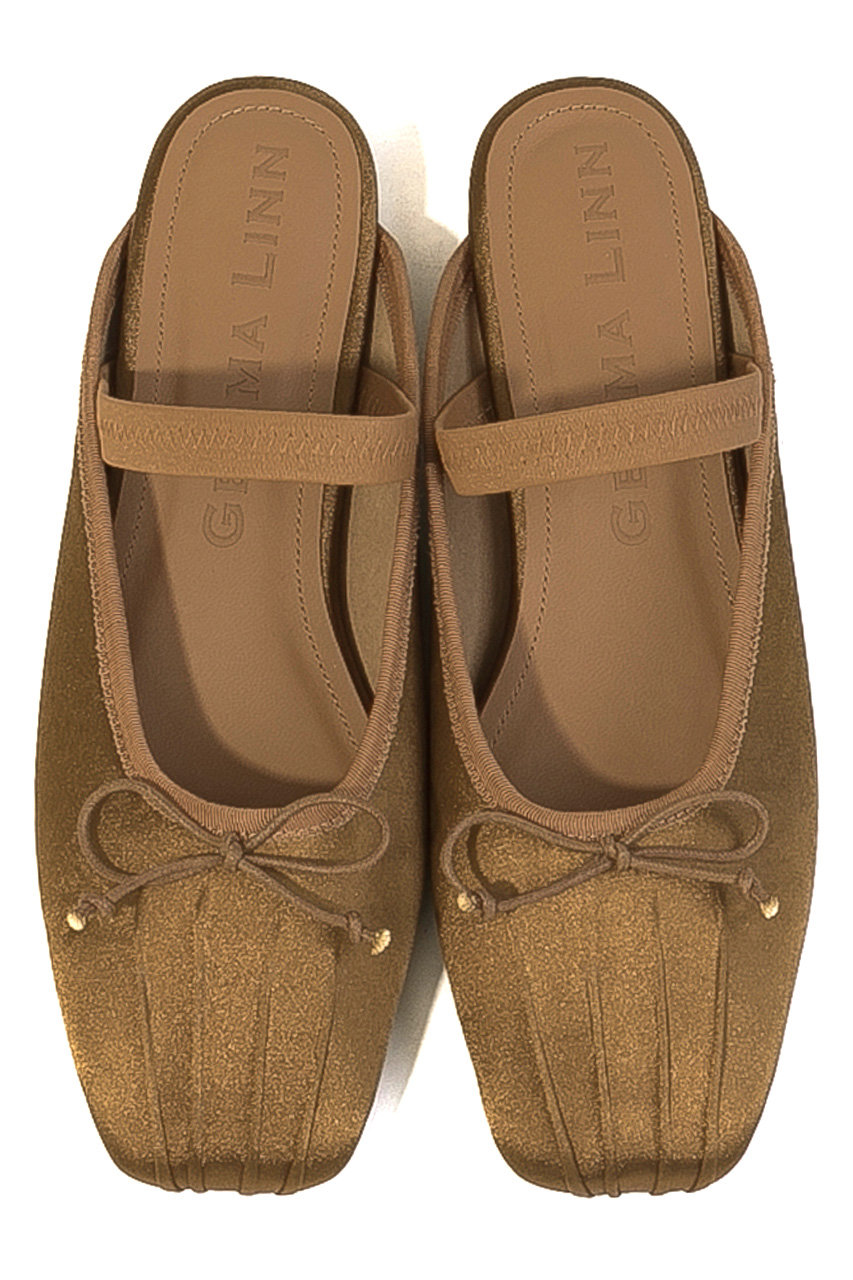 ダニエラ＆ジェマ/Daniella & GEMMAの【予約販売】サテンバレエミュール(ブラウンサテン/GE26282)