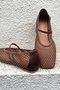【予約販売】カラーストーンメッシュフラットシューズ ダニエラ＆ジェマ/Daniella ＆ GEMMA ブラウン
