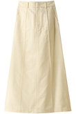 キュプラコットンサテンロングスカート