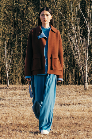 レーヨンツイルリラックスパンツ