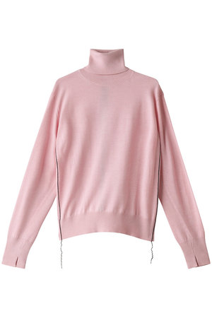 ウールバックラインタートルネックニット