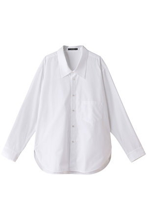 CINOH パフスリーブボタンダウンシャツ ホワイト レディース-