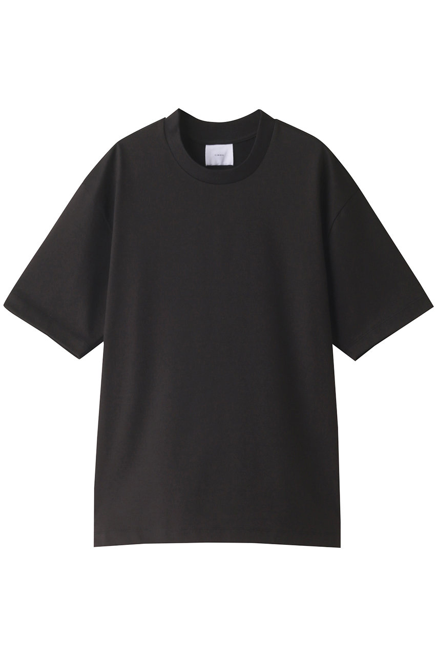 CINOH 【MEN】コットンジャージBASIC Tシャツ (チャコール, 46) チノ ELLE SHOP
