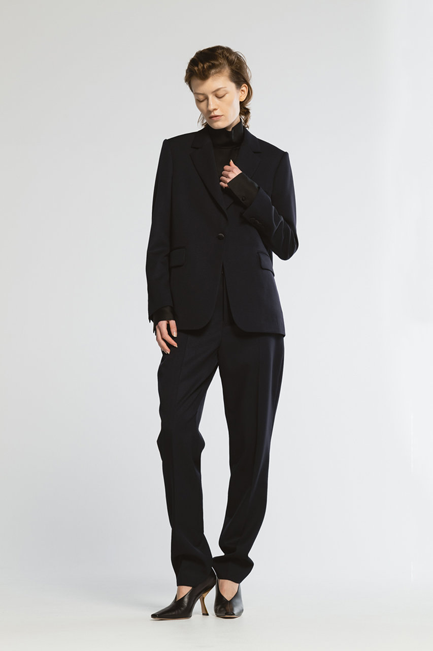 CINOH(チノ)｜BLACK FORMAL テーパードパンツ/ネイビー の通販