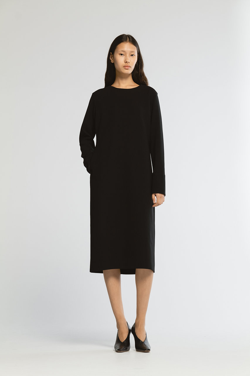 【後払い手数料無料】 CINOH(チノ)｜BLACK FORMAL ボンディングドレス/ブラック の通販 スカート