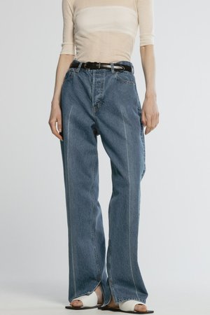 チノ/CINOHのデニムクリースパンツ(110600/110604)