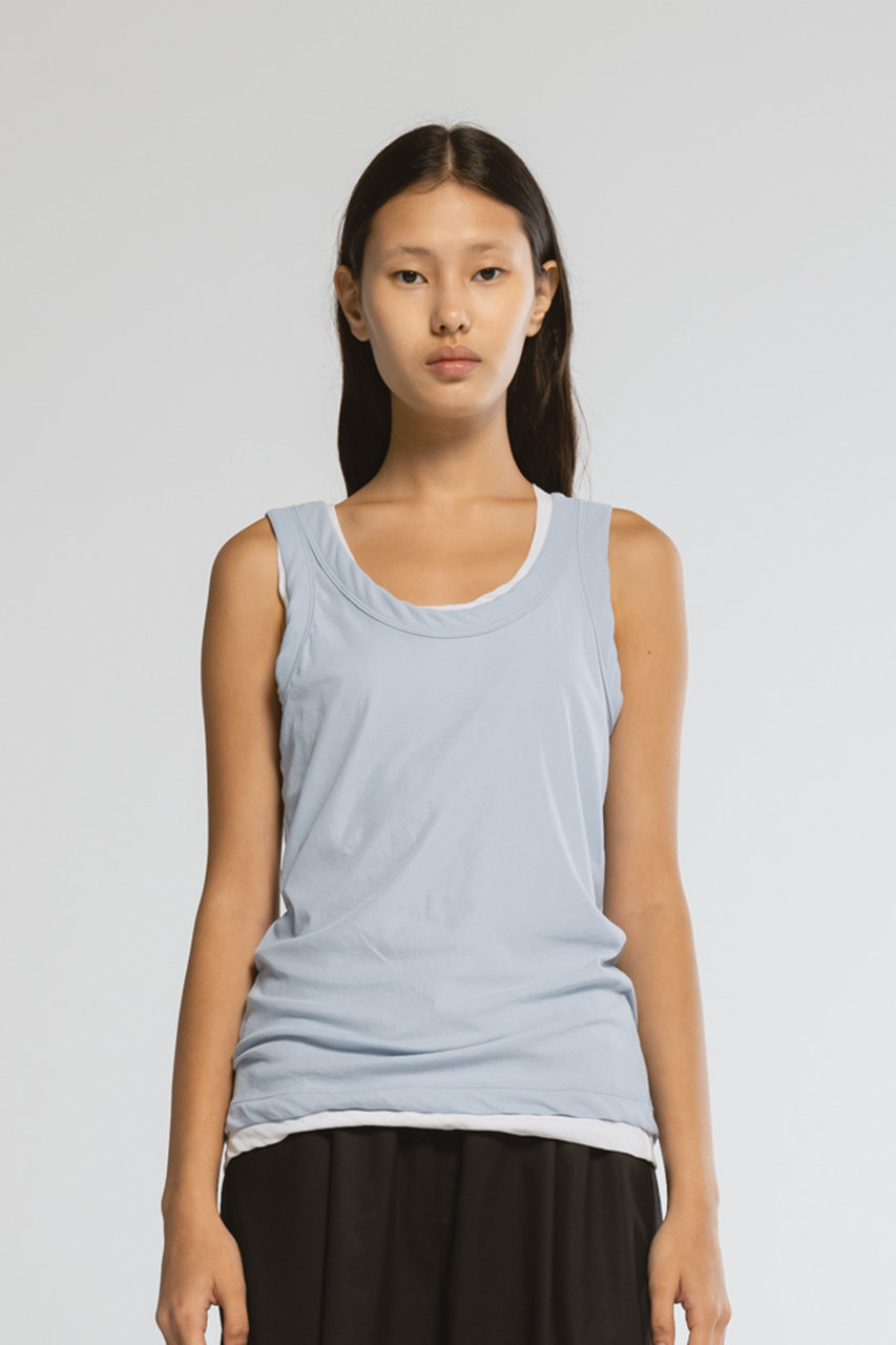 CINOH(チノ)|SHEF タンクトップ/サックス の通販|ELLESHOP CINOH(チノ)|SHEF タンクトップ/サックス の通販|ELLESHOP
