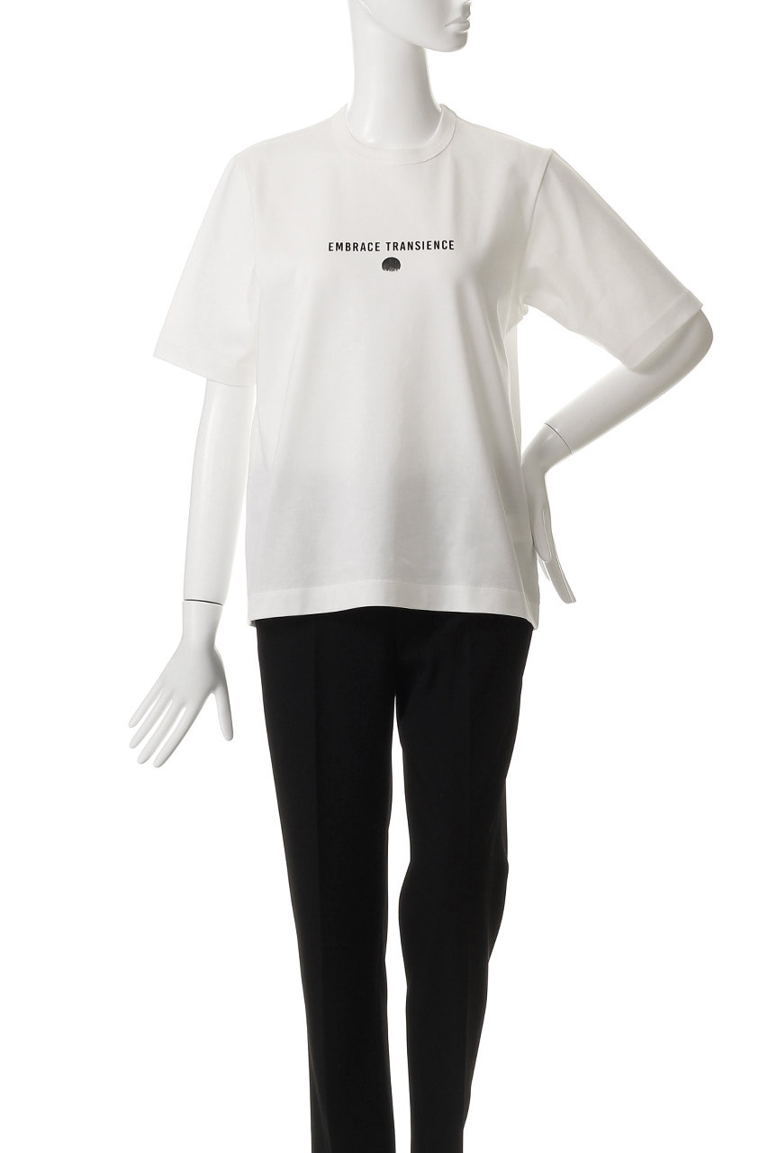 CINOH(チノ)｜コットン ビッグニット Tシャツ/チャコールグレー