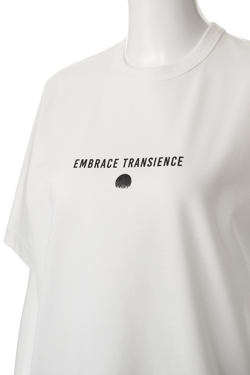 CINOH(チノ)｜プリント コンパクトTシャツ/ホワイト の通販