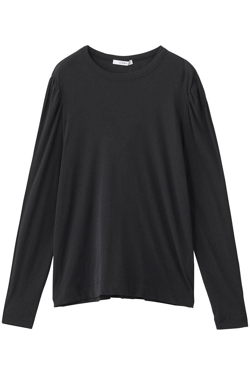 チノ CINOH トップス CINOH(チノ)｜パフスリーブ Tシャツ/ブラック の通販｜ELLESHOP