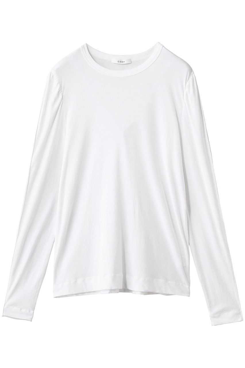 CINOH パフスリーブ Tシャツ (ホワイト, 38) チノ ELLE SHOP CINOH パフスリーブ Tシャツ (ホワイト, 38) チノ ELLE SHOP