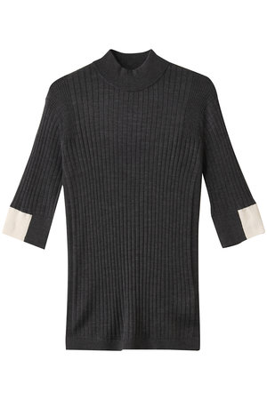 【新品未使用】CINOH チノ KNIT ZIP BLOUSON ブラック 新品未使用】CINOH チノ KNIT ZIP BLOUSON ブラック