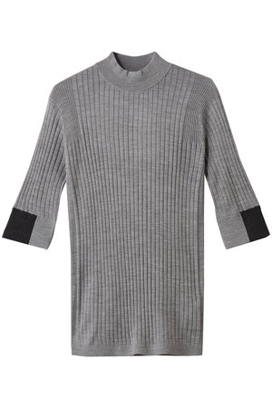 チノ/CINOHのシルク ボトルネック タイト ニット(110300/110301)